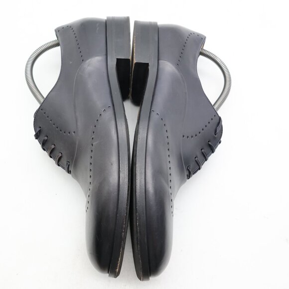 Hugo Boss Tailored Oxfords Dress Shoes Mens Size US 8 UK 7 Navy Gray Leather main image 7